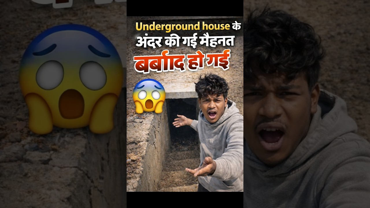 Day -21 Underground house 🏡