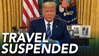 President Trump suspends travel from Europe to US for 30 days