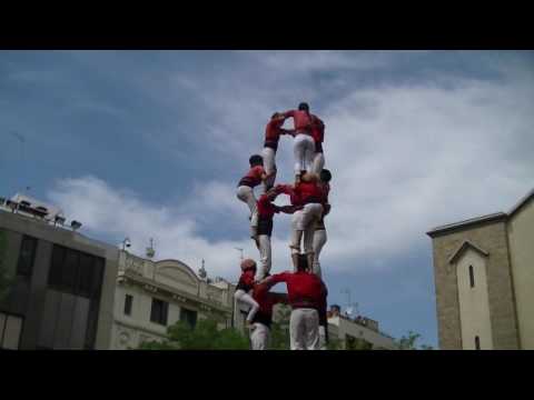 Castellers de Barcelona: 3d8 Festa Major de Sabadell 04/09/2016