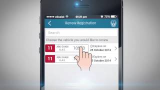 Renew vehicle registration via UAE-MOI App screenshot 4