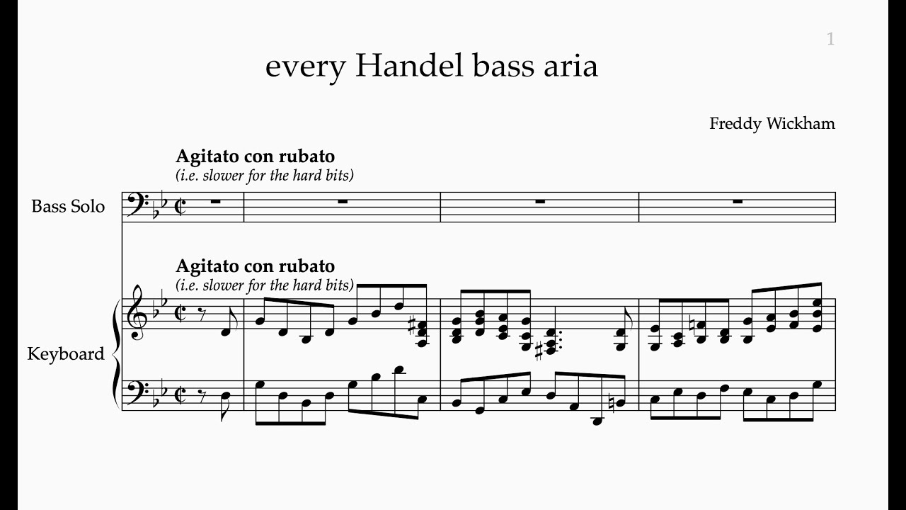 every Handel bass aria ever