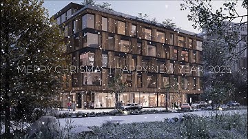 2025 | Happy New Year | Commercial 4F Building | Estonia | Archviz | 3D Visualization | Animation