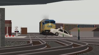 6 Trains vs vehicles on the csx Plymouth sub