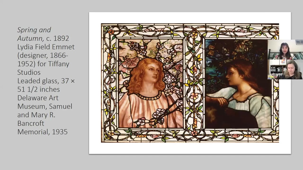 Art Chat: Spring and Autumn: Stained-Glass Windows by Lydia Field Emmet for Tiffany Studios