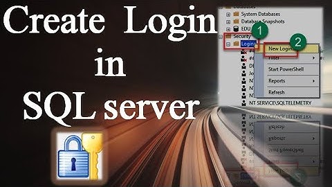 How to create login in SQL server || Ms SQL