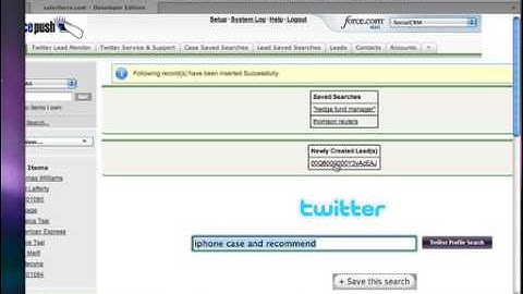 Realtime Lead Generation using Social CRM Tools and Salesforce.Com
