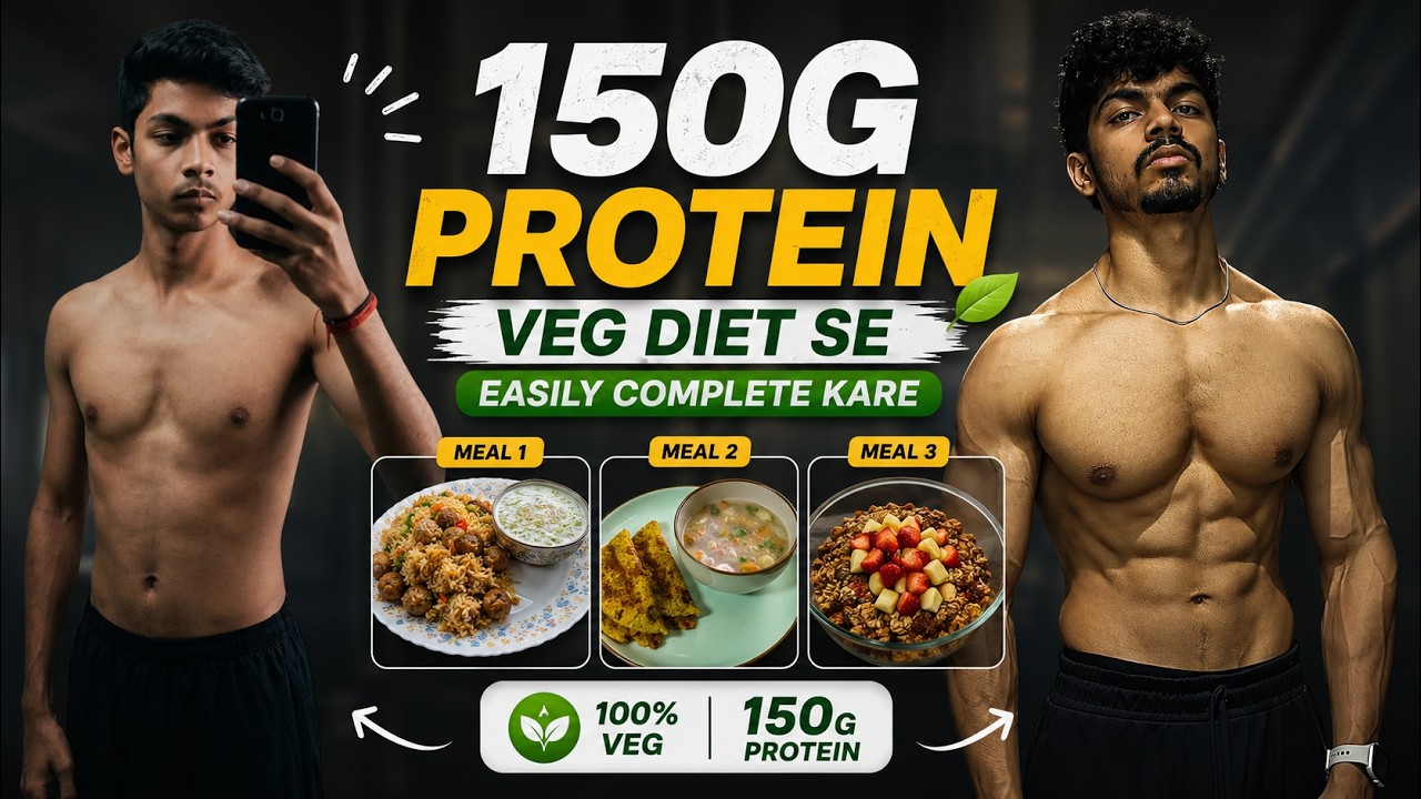 Full Day of Eating for Muscle Gain | Vegetarian Diet | 150g protein ...
