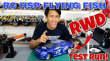 TEST RUN! HSP FLYING FISH CONVERT RWD! Bisa Drifting kah?