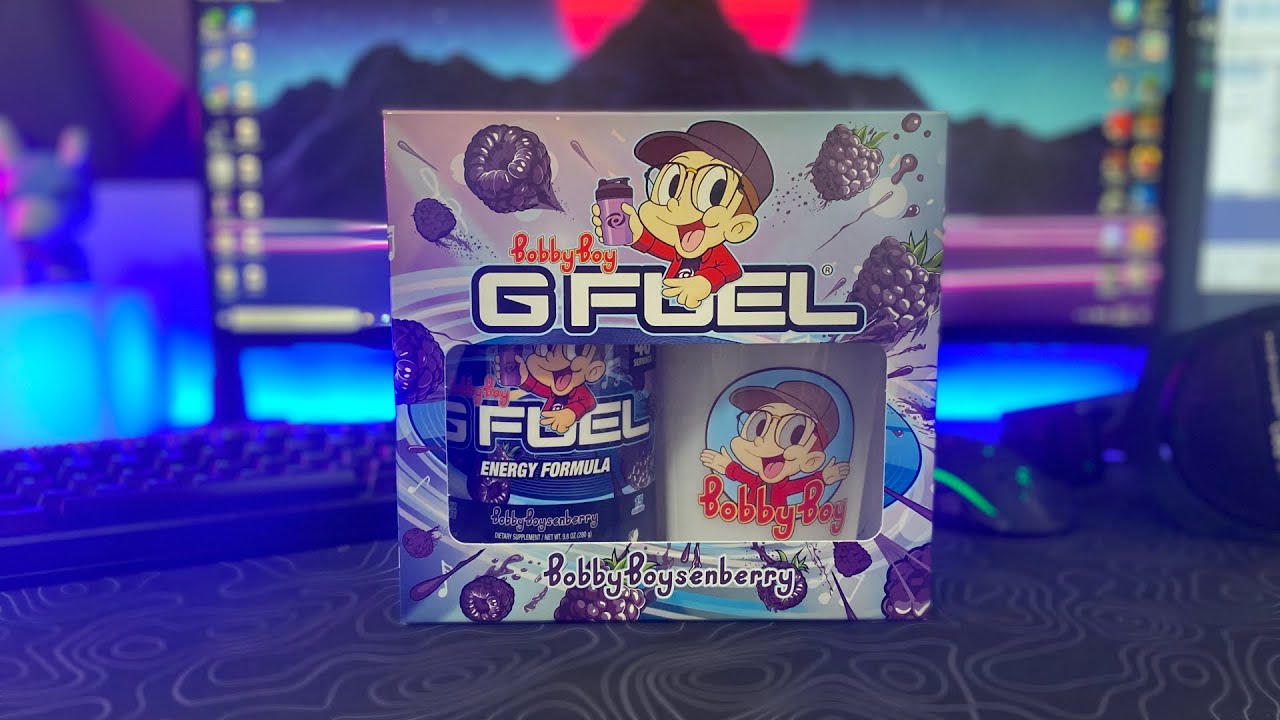 NEW!!! Logis's Bobby Boysenberry Gfuel Collector's Box Taste Test and