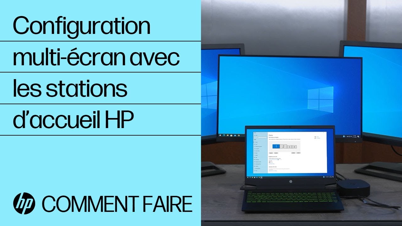 Configuration multi-écran avec les stations d'accueil HP, Stations  d'accueil HP