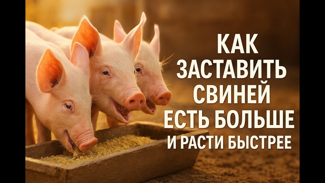 Будут свиньи больше есть, будут быстрей и расти. Это можно легко сделать, если усилить их аппетит
