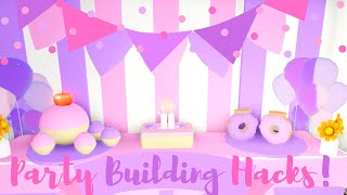 Party Building Hacks Birthday Cake Cupcakes Food Hacks Adopt Me Roblox Youtube - free printable roblox party decorations