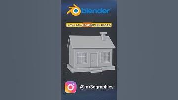 Creëer SNEL een GEWELDIG Low Poly-huis in Blender