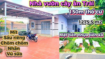 🔥 Chủ Xả Gấp – Nhà Vườn Cây Ăn Trái, 150m² Thổ Cư, Mặt Tiền Đường Nhựa Liên Xã, Cơ Hội Vàng!