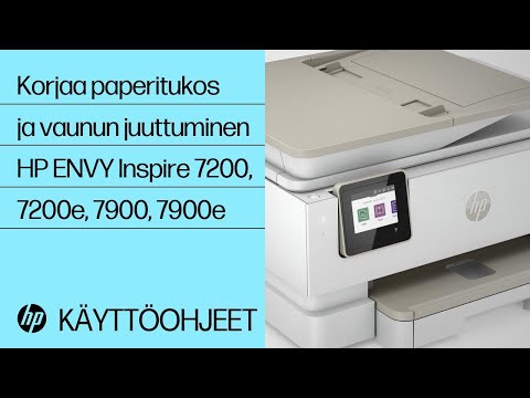 Korjaa paperitukos ja vaunun juuttuminen | HP ENVY Inspire 7200, 7200e, 7900, 7900e | @HPSupport
