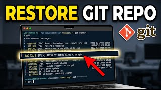 How to restore a Git repository to a previous commit - Quick Tutorial
