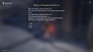 Honkai: Star Rail Ministry of Education Quiz (Part 2) and (Part 3) screenshot 5