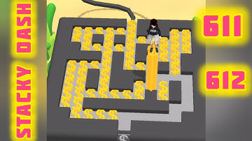 Stacky Dash level hard 611 612  very nice 👍 #mobilegameroom #gameplay #viral #games #stackydash