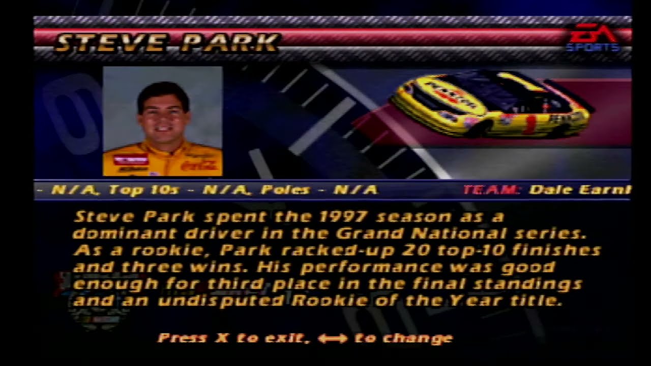 NASCAR 99 Bios