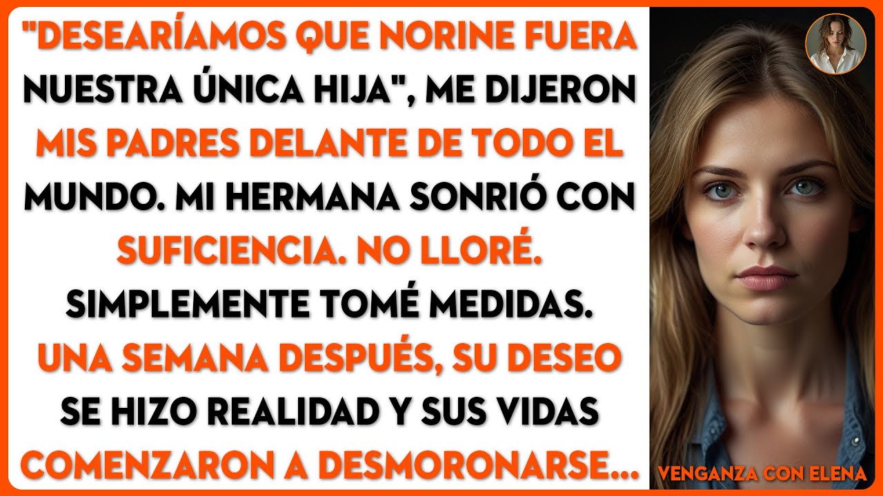 En la fiesta familiar, mis padres dijeron: 