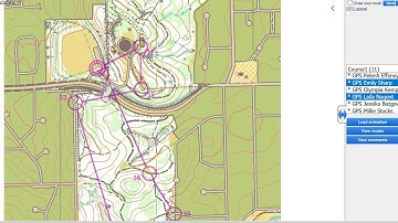 Maprun: Using animation option to review orienteering runners