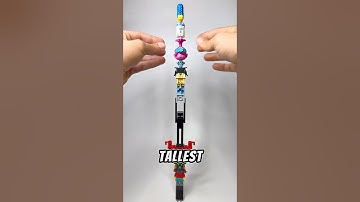 I Made The Tallest LEGO Minifigure Ever #lego #legos #shorts
