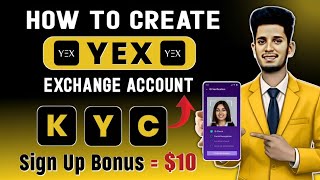 YEX Exchange Account Create | YEX Account KYC Verification | YEX Crypto Exchange Account Verify screenshot 1