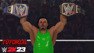 Double Title Entrance for Universe Mode in WWE 2K23!