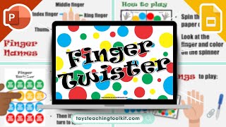 FINGER TWISTER | Free Game & Instructional PowerPoint for ESL, EFL, and Foreign Languages screenshot 3