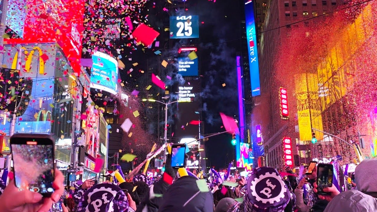 Countdown and Ball Drop 2026 Times Square New Year's Eve NYC 🎉 - YouTube