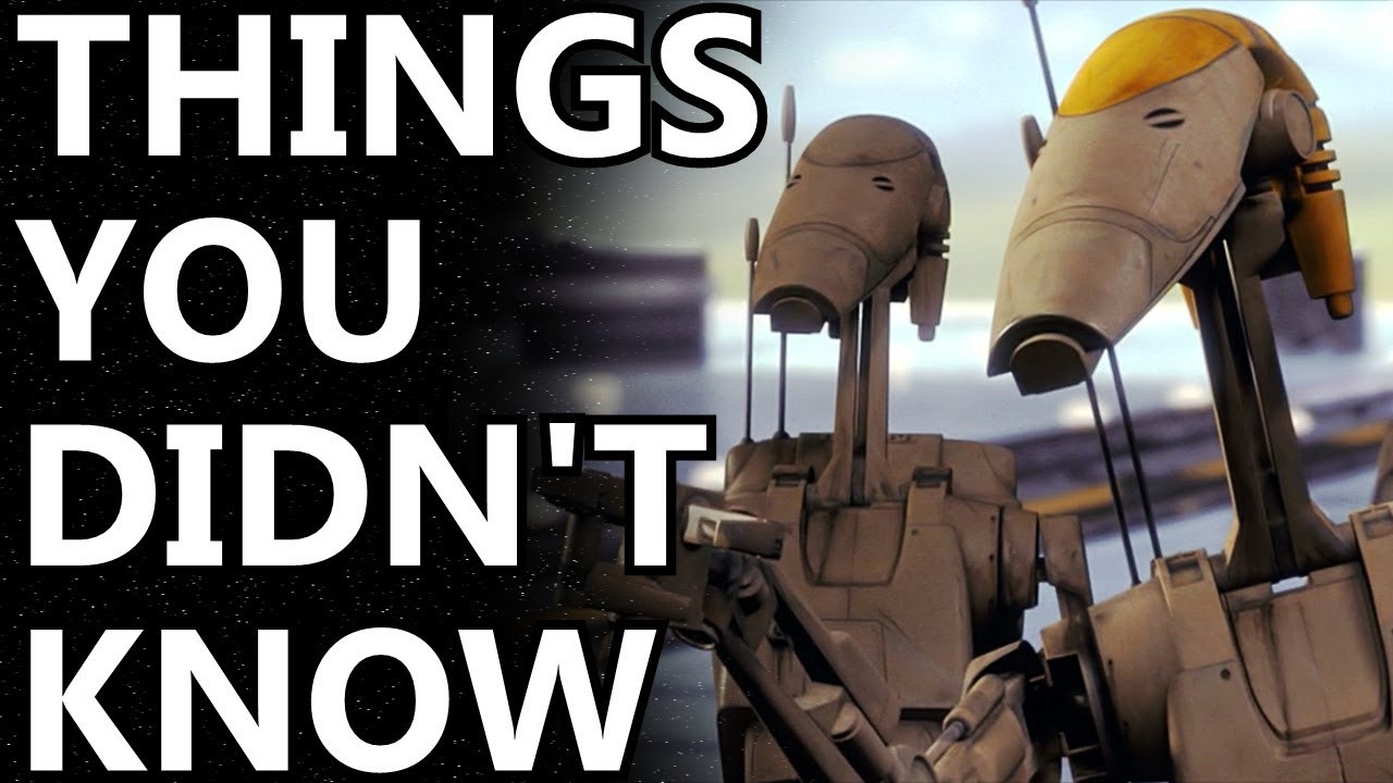 10 Things You Didn't Know About Battle Droids - YouTube