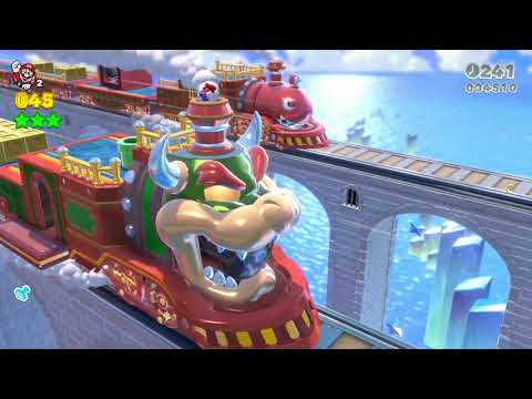 WORLD 3 The Bullet Bill <strong>Express</strong> Green <strong>Stars</strong> &amp;amp; Stamp - Super Mario 3D World