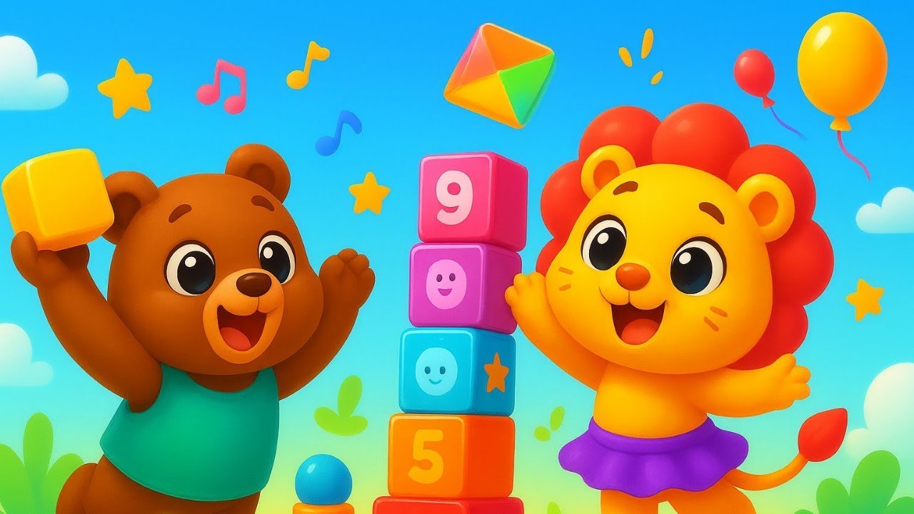 Towering Dreams Block Song 🎶🧱 Teamwork & Fun Music Adventure by BrightTales