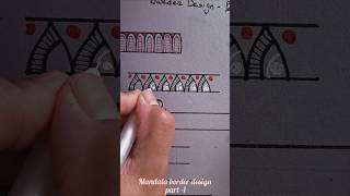Easy Mandala border part -1 #shorts #art #drawing #mandala  #artist #border #design #turorial