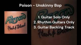 Poison - Unskinny Bop (Guitars Only & Guitar Backing Track)
