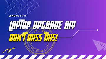 Lenovo E430 in depth CPU, ram and hard drive upgrade, from start to finish - Faster for Gaming