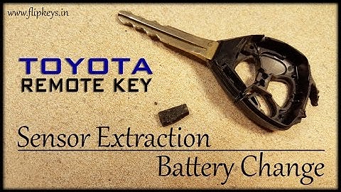Toyota Remote Key Battery Change + Sensor Extraction