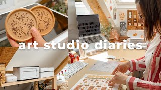 Lot´s of Drawing & Making New Products ✿ Small Business Studio Vlog 33