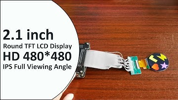 Circular LCD Factory 2.1 inch 480*480 HD IPS Round TFT LCD Display Module 40 Pin SPI RGB ST7701S