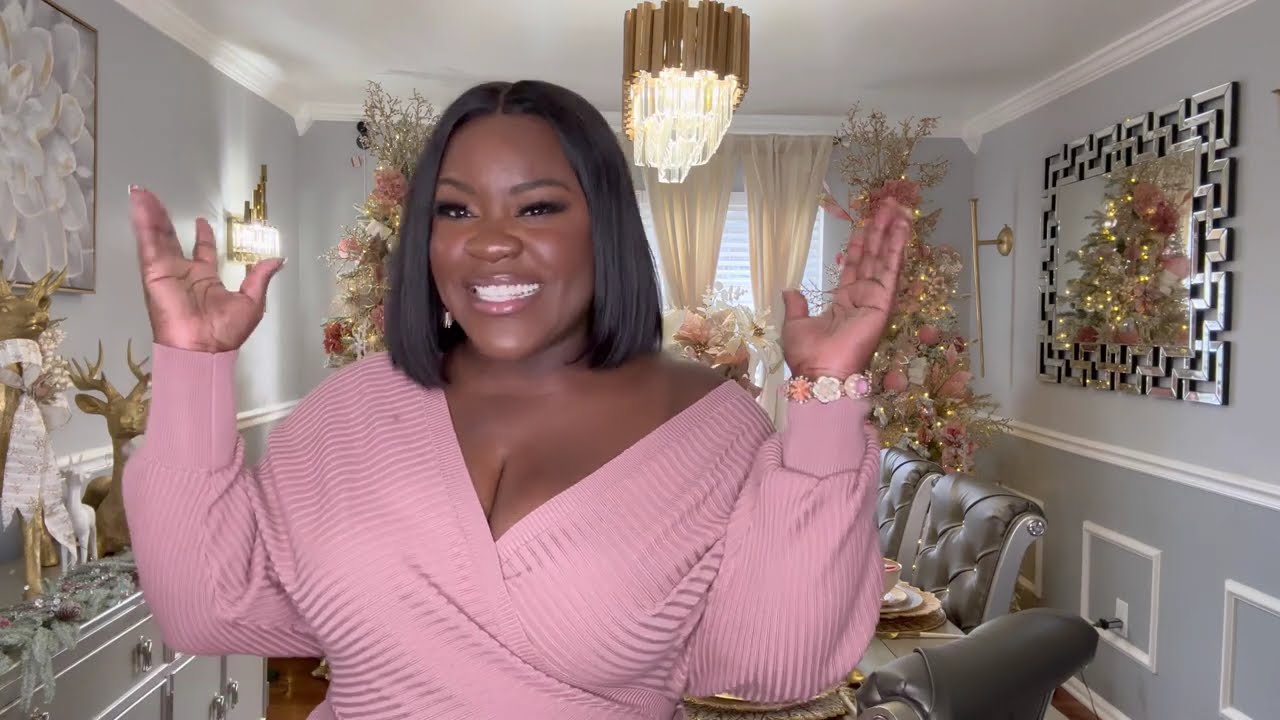 Christmas Decorating Ideas | Christmas home Tour walk through | Glam Christmas Decor