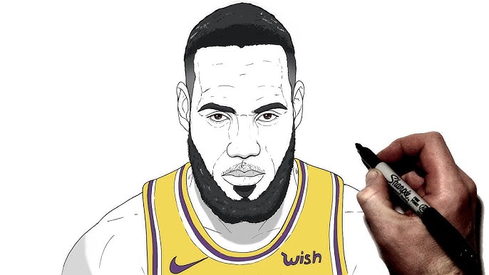 simple lebron james jersey drawing｜TikTok Search