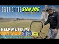 Help me fix my ugly lawn 2022  pt 3  death of the sun joe 801e  aeration scalping scarifying 