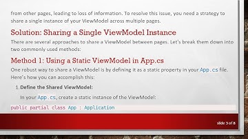 How to Share View Models Between Pages in Xamarin