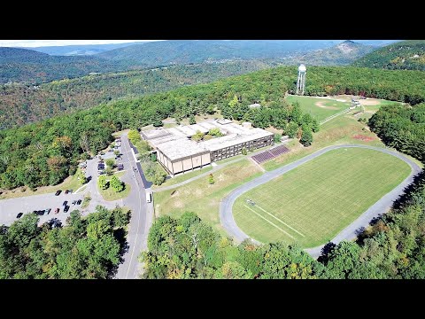 DJI Inspire 1 Drone Allegany High School, Bishop Walsh School and views of Cumberland, Maryland 4k