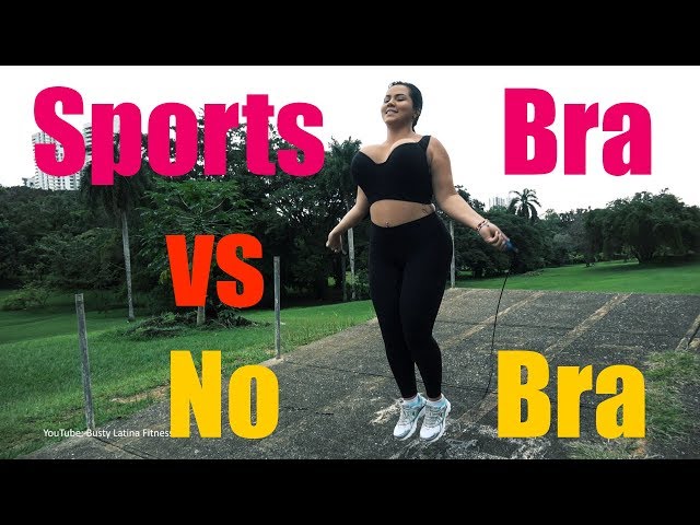 Sports Bra vs No Bra: Jump Rope Test! 