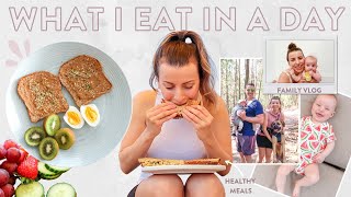 WHAT I EAT IN A DAY On The Weekend | Healthy Meals + Family Time!