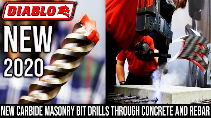 New Carbide Masonry Drill Bit That Can Drill Through Rebar! (DIABLO SPEED DEMON) - DayDayNews