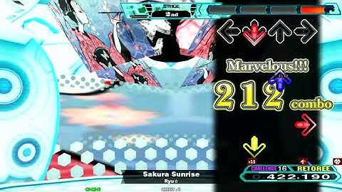[DDR A20 PLUS] Sakura Sunrise [SP CHALLENGE] 999,740