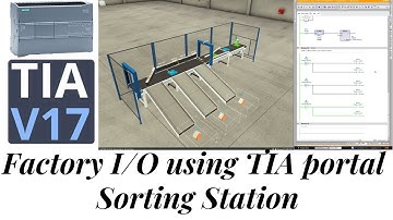 Factory IO tutorial Sorting Station | TIA portal | S7-1200 PLC