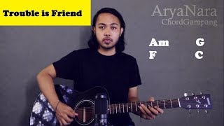 Chord Gampang (Trouble Is Friend - Lenka) by Arya Nara (Tutorial Gitar) Untuk Pemula